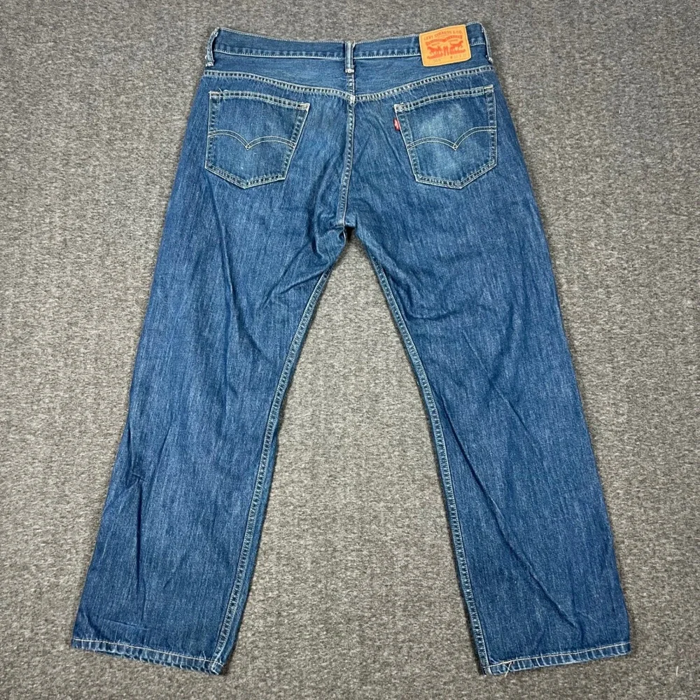 Levi's 569 Loose Straight Jeans Mens 36x32 (Actual 36x30) Blue Relaxed Fit Denim